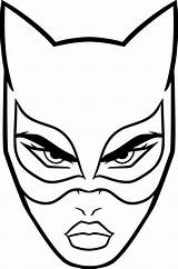 Catwoman Masque Maschere Carnevale Maschera Halloween Viso Comic Disegnare Occhi Heros Archzine Ritagliare Labbra Stampare Cartoon Animati Cartoni Primanyc Supereroi sketch template