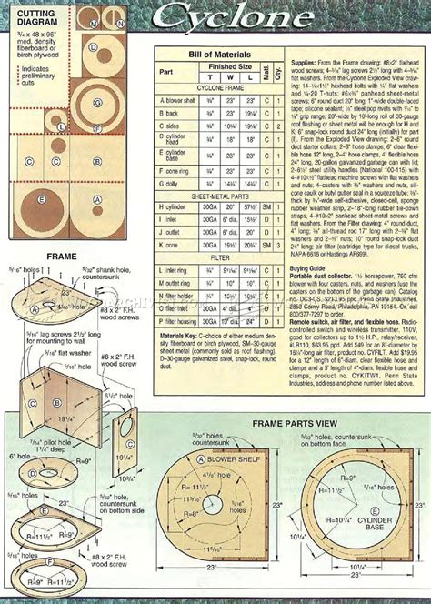 diy cyclone dust collector woodarchivist