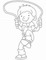 Rope Coloring Pages Jump Skipping Kids Color Colouring Jumping Bobby Print Getdrawings Sports sketch template