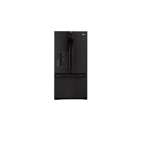 lg black 33 inch wide 25 cu ft 3 door refrigerator free shipping