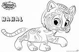 Shimmer Shine Coloring Pages Nahal Walking Printable Color Kids Bettercoloring sketch template