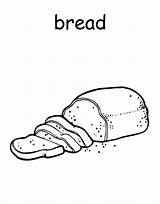 Bread Coloring Color Pages Clipart Clipground sketch template