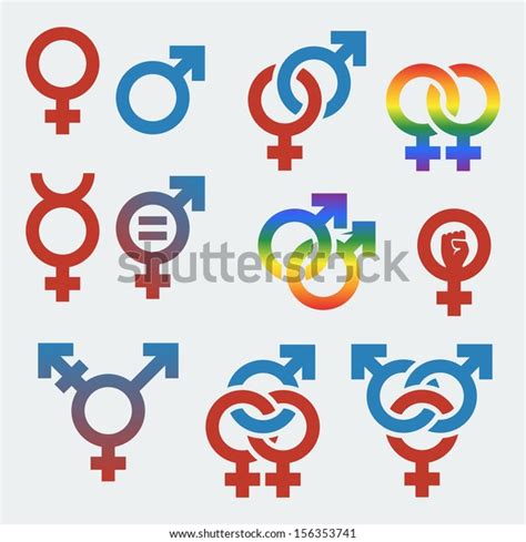 Vector Symbols Sexual Orientation Gender Stock Vector Royalty Free