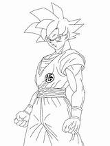 Goku Saiyan Albanysinsanity sketch template
