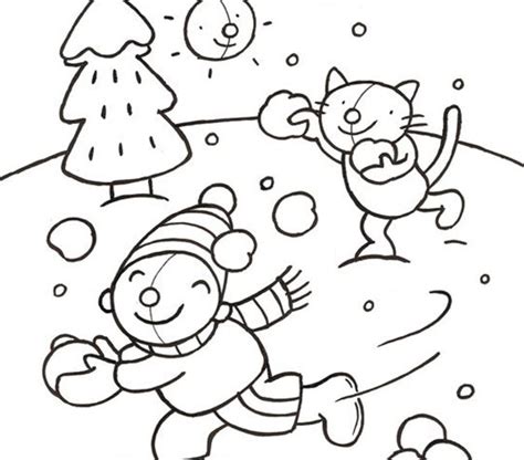 easy  print snow coloring pages tulamama