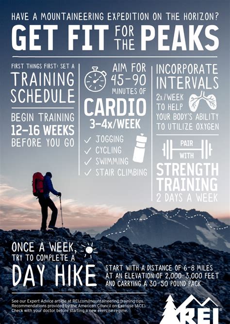 mountaineering fitness  training tips uncommon path  rei  op
