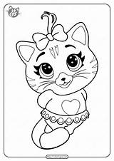 Pdf Coloring Printable 44 Cats Pilou Whatsapp Tweet Email sketch template