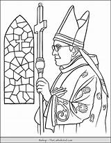 Bishop Thecatholickid Bishops Priest Sacraments Ordination Vestments sketch template
