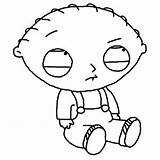 Stewie Coloring Guy Family Sad Drawing Pages Surprised Getdrawings sketch template