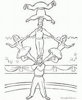Zirkus Artisten Ausdrucken Ausmalbild Acrobat Kleurplaten Raisingourkids Stemmen sketch template