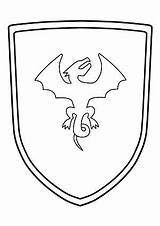 Ritter Ritterschild Malvorlage Wappen Wappenschild Ausmalbild Drachen Kindergeburtstag Shields Burgen Abenteuer Shield Ritterhelm Pinnwand Kannst sketch template