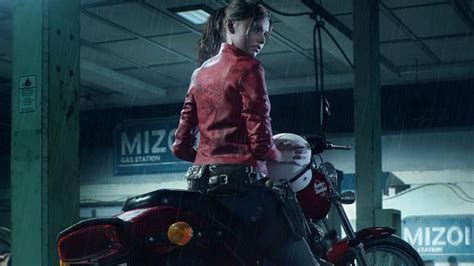 claire redfield meets leon s kennedy and faces the licker in the