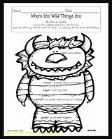 Wild Things Where Coloring Pages Printable Worksheets Activity Color Worksheet Elements Story Reading Grade Getcolorings Verbs Worksheeto Happy Via Clubhouse sketch template
