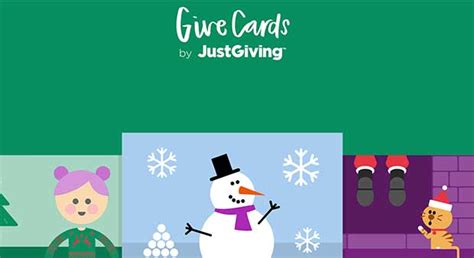 give cards    time  christmas justgiving blog