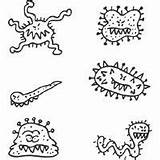 Coloring Pages Preschool Surfnetkids Germ Germs sketch template