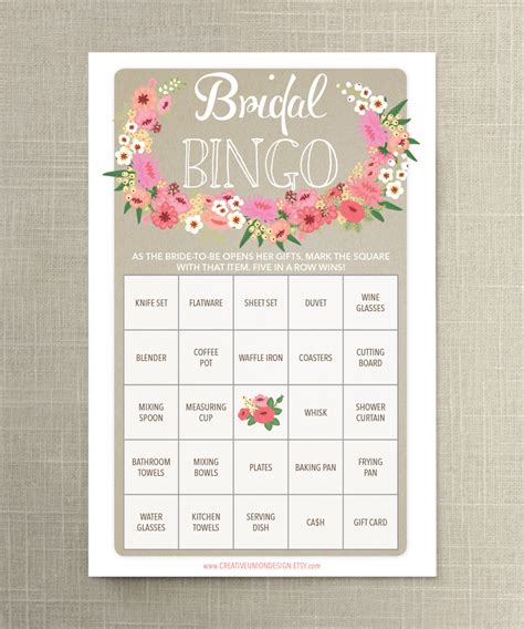 bridal bingo bridal shower games that promise to break the ice popsugar love and sex