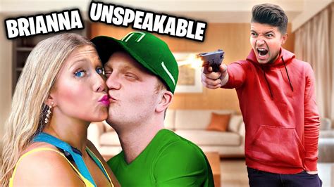 Unspeakable And Brianna Kiss On Camera Preston Is Mad Youtube