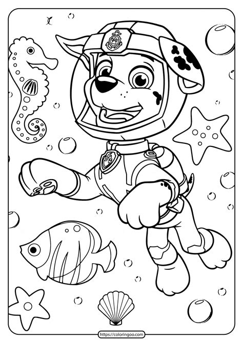 printable coloring pages paw patrol