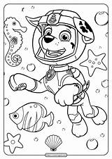 Coloringoo Marshall Pups Ryder sketch template