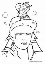 Bieber Celebrities sketch template