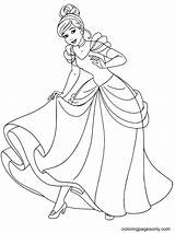 Cinderella Disneyclips Disneyprincess Cinderel Princesas sketch template