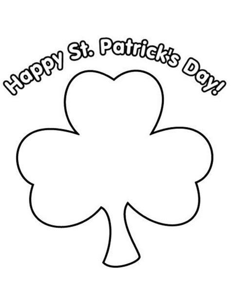 trinity shamrock coloring page