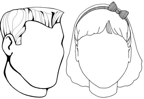 kids face coloring pages  learn   facial features