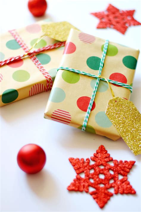 kraft paper christmas gift wrap ideas  touch  teal