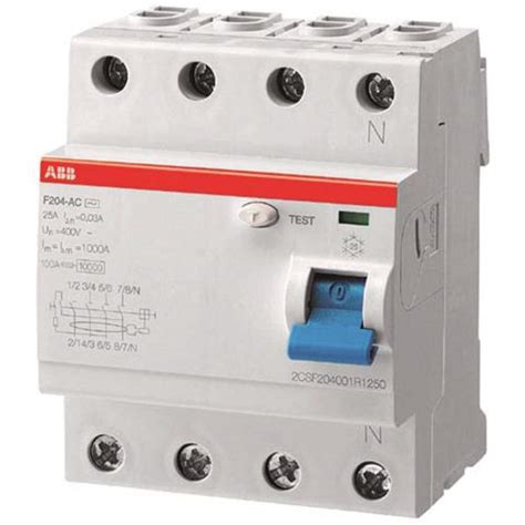 abb fa   pole residual current devices rcd  amp current ma csfr