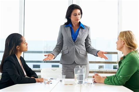 group  women meeting  office stock photo image  team forties