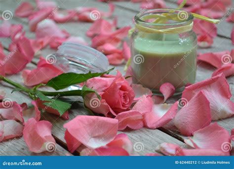 rose petal spa stock photo image  romantic natural