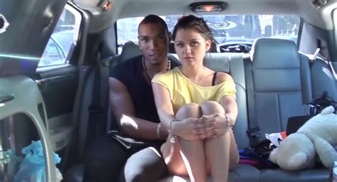 cutie picked up to suck a big black cock in the car