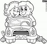 Coloring Wedding Married Just Pages Kids Couple Reception Stuff Colouring Printable Car Book Getcoloringpages Activities Couples Oncoloring Gif Weddings sketch template