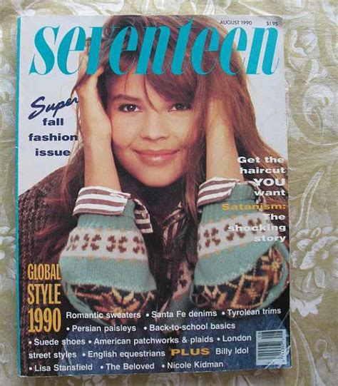reserved vintage seventeen magazine august 1990 fall fashion clarka loschner favorite