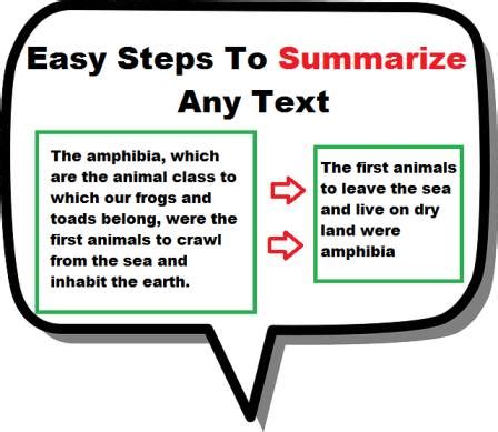 writing skills   summarize  text effectively
