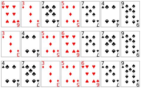images  deck  playing cards printable printable blank