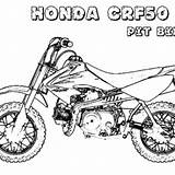 Coloring Dirt Road Bike Honda Crf50f Pit 300px 38kb sketch template