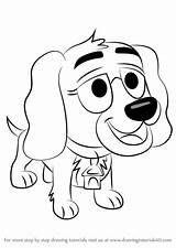 Pound Puppies Ginger Draw Step sketch template