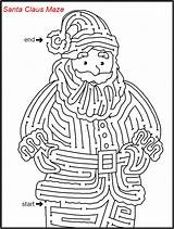 Christmas Maze Printable Mazes Kids Santa Claus Worksheets Christian Games Coloring Pages Worksheet Printables Hidden Puzzles Things Holiday Bestcoloringpagesforkids Puzzle sketch template