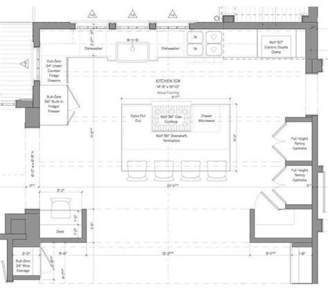 kitchen floor plan kitchen plan   floor plan shows  simple   detailed layout