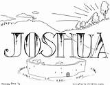 Joshua Jericho Ministry sketch template
