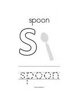Spoon Coloring Change Template sketch template