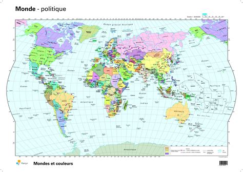 carte du monde en  page