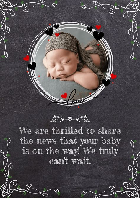 baby announcement template  word   templatenet