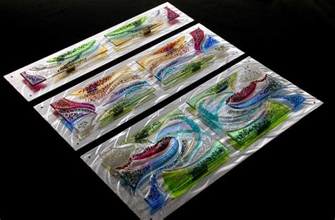 Evidence Based Design Fused Glass And Metal Wall Art Glass