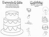 Wedding Coloring Book Pages Activity Cake Printable Drawing Kids Line Go Things Print Colouring Activities Sheets Childrens Bride Personalized Color sketch template