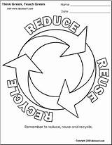 Recycle Reduce Reuse Coloring Pages Getdrawings sketch template