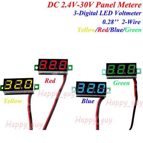 mini dc   digital led panel voltmeter voltage meter    car battery