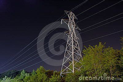 power lines  night stock images  stock  royalty  stock