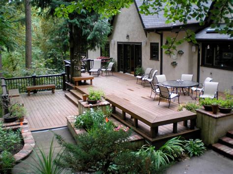 spend  relaxing day   incredible backyard terrace designs teracee deck designs